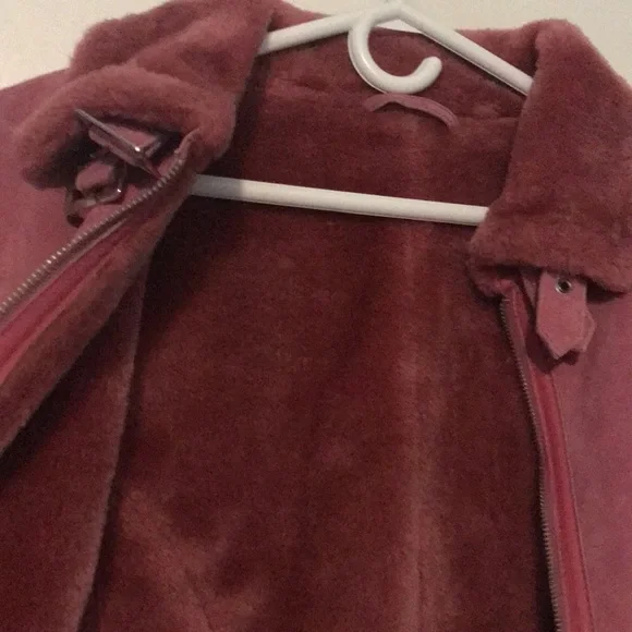 Danier Pink Teddy Jacket - Picture 5 of 7